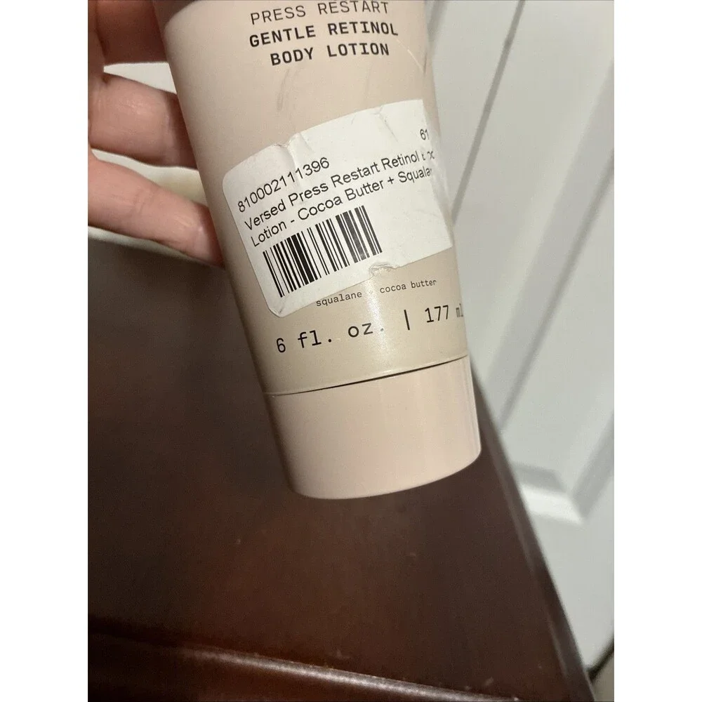 Versed Press Restart Gentle Retinol Body Lotion - Squalane + Cocoa butter, 6 oz